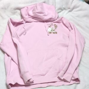 Pink Graphic Life After Death Cloak Hoodie